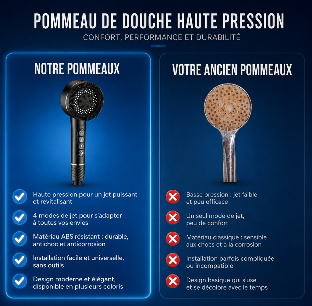 Pommeau de douche haute pression | TurboFlow