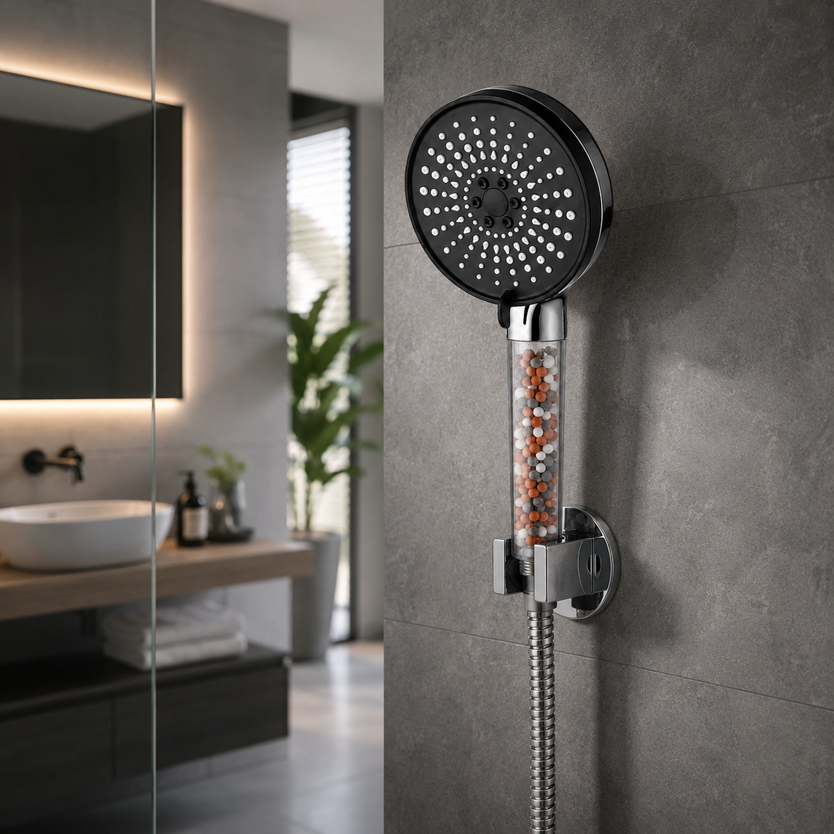 Pommeau de douche anti-calcaire | CalciFlow