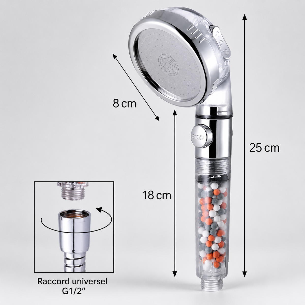 Pommeaux de douche anti-calcaire | ClearFlow