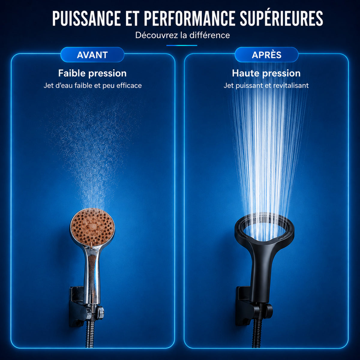 Pommeau de douche haute pression | HydroPower
